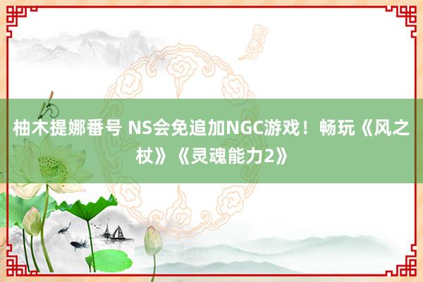 柚木提娜番号 NS会免追加NGC游戏！畅玩《风之杖》《灵魂能力2》